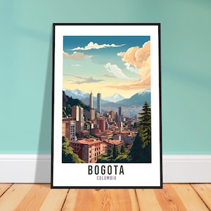 Bogota Travel Print Columbian Wall Art Bogota Wall Hanging Home Décor Gift Art Lovers Columbian Art Lover Gift Bogota Columbia Print