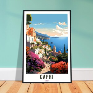 Capri Travel Print Wall Art Capri Wall Hanging Home Décor Capri Gift Art Lovers Italian Artwork Gift Print Capri Italian Landmark Poster Art