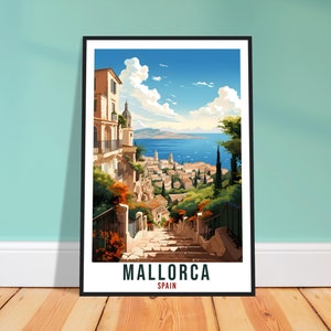 Mallorca Travel Print Spain Home Decor Mallorca Spanish Island Wall Art Gift Wall Hanging Art Lover Spain Artwork Mallorca Travel Poster