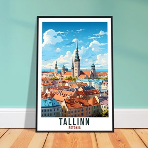 Tallinn Print Estonia Travel Gift Wall Art Tallinn Wall Hanging Home Décor Tallinn Art Lovers Estonia Artwork Print Tallinn Landmark Poster
