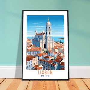 Lisbon Travel Print Wall Art Lisbon Wall Hanging Portugal Gift Lisbon Wall Art Print Art Print Lisbon Travel Gift Travel Poster Lisbon City