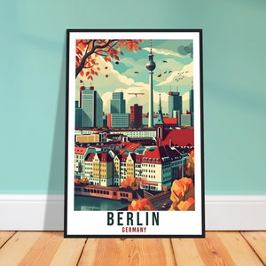 Berlin Travel Print Wall Art Berlin Deutschland Wandbehang Kunstwerk Berlin Art Geschenke Berlin Reise Poster Deutschland Wohnkultur Kunstliebhaber Geschenk