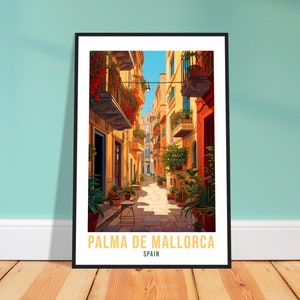 Palma De Mallorca Travel Print Wall Art Palma Wall Hanging Spain Gift Holiday Print Mallorca Art Print Palma Travel Poster Palma City Print