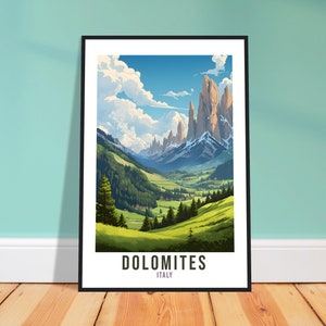 Dolomites Italy Travel Print Wall Art Dolomites Wall Hanging Home Décor Italy Gift Art Lovers Italy Art Lover Gift Dolomites Italy Print