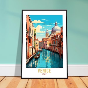 Venice Travel Print Wall Art Venice Wall Hanging Italy Gift Venice Holiday Print Art Print Venice Travel Gift Travel Poster Venice City Art