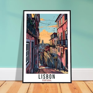 Lisbon Travel Print Wall Art Lisbon Portugal Wall Hanging Artwork Lisbon Art Gifts LisbonTravel Poster Portugal Home Decor Art Lovers Gift