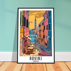 Rovinj Travel Print Croatia Wall Art Wall Hanging Home Décor Rovinj Gift Croatian Landmark Artwork Gift Croatia Holiday Travel Poster Rovinj
