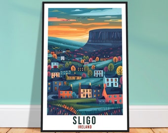 Sligo Travel Print Ireland Wall Art Wall Hanging Home Living Décor Sligo Gift Art Lovers Gift Sligo Irish Artwork Gift Ireland Travel Poster