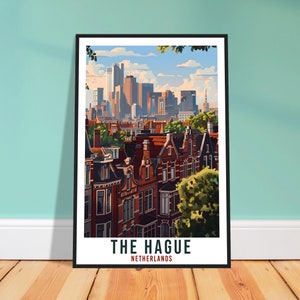 The Hague Travel Print Holland Wall Art Wall Hanging Home Décor The Hague Gift Art Lovers Gift Dutch Artwork The Netherlands Travel Poster