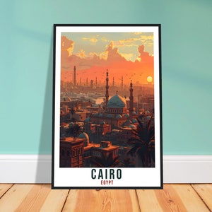 Cairo Egypt Travel Print Cairo City Wall Art Wall Hanging Home Décor Cairo Gift Art Lovers Egypt Artwork Gift Print African Landmark Poster