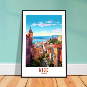 Nice France Travel Print Wall Art Nice Wall Hanging Home Décor Nice Gift Art Lovers France Art Lover Gift Nice Print Nice City France Print