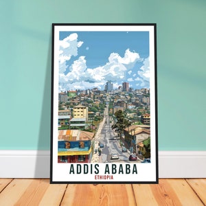 Addis Ababa Ethiopia Travel Print Wall Art Wall Hanging Home Décor Addis Ababa Gift Art Lovers Ethiopia Artwork Gift Print African Poster