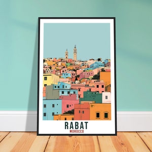Rabat Morocco Travel Print Rabat Wall Art Wall Hanging Home Décor Rabat Gift Art Lovers Morocco Artwork Gift Print African Landmark Poster