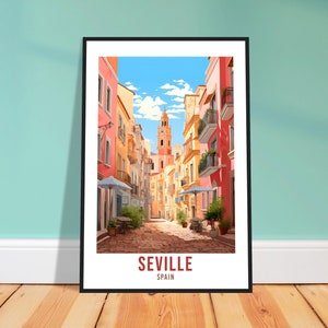 Seville Travel Poster Wall Art Seville Wall Hanging Home Décor Seville Gift Art Lovers Spain Art Lovers Seville Print Spain Wall Art Deco