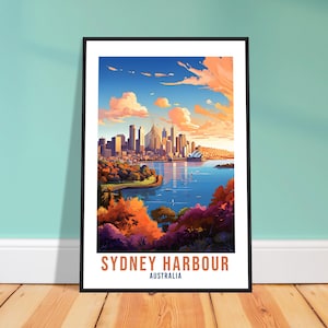 Sydney Travel Print Wall Art Sydney Australia Wall Hanging Home Décor Sydney Gift Art Lovers Australian Art Lover Gift Sydney Travel Poster