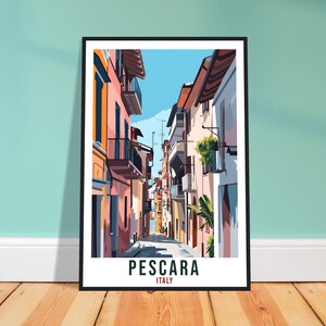 Pescara Travel Print Italy Wall Art Wall Hanging Home Living Décor Pescara Gift Art Lovers Gift Italy Artwork Gift Italian Travel Poster
