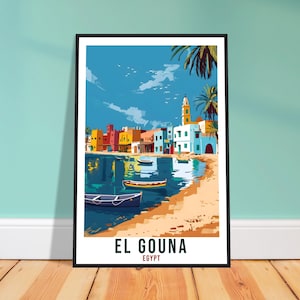 El Gouna Egypt Travel Print Egypt Wall Art Wall Hanging Home Décor El Gouna Gift Art Lovers Egypt Artwork Gift Print African Landmark Poster