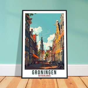 Groningen Travel Print Holland Wall Art Wall Hanging Home Décor Groningen Gift Art Lovers Dutch Artwork Gift The Netherlands Travel Poster