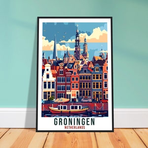 Groningen Travel Print Holland Wall Art Wall Hanging Home Décor Gift Art Lovers Gift Dutch Artwork The Netherlands Groningen Travel Poster