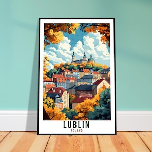Lublin Travel Print Poland Home Decor Lublin Wall Art Gift Wall Hanging Art Lover Lublin Polish Artwork Travel Poster Poland Travel Art