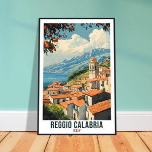 Reggio Calabria Travel Print Italy Home Decor Wall Art Gift Wall Hanging Art Lover Reggio Calabria Italian Artwork Travel Poster Travel Gift