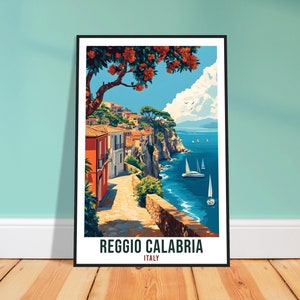 Reggio Calabria Travel Print Italy Home Decor Reggio Calabria Wall Art Gift Wall Hanging Art Lover Italian Artwork Travel Poster Travel Gift