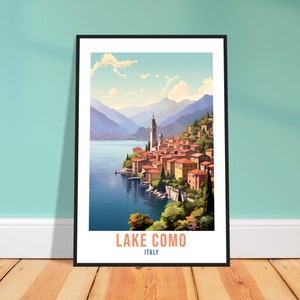 Comer See Italien Reise Druck Wand Kunst Como Wandbehang Home Décor Como Geschenk Kunstliebhaber Italien Kunstliebhaber Geschenk Druck Comer See Italien Druck