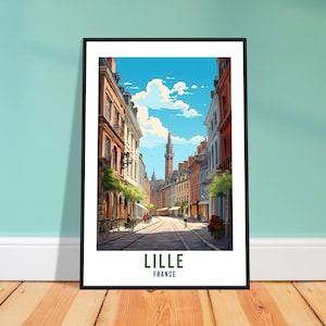 Lille France Travel Print Wall Art Lille Wall Hanging Home Décor Lille Gift Art Lovers France Art Lover Gift Print Lille City France Print