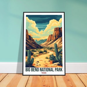 Big Bend National Park Texas EUA Viagem Impressão Arte de Parede Decoração de Casa Big Bend Park Presente Viagem Arte EUA Arte Viagem Cartaz
