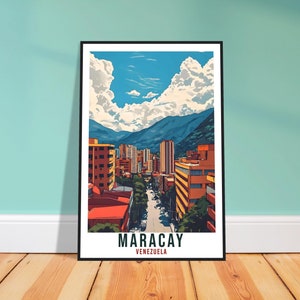 Stampa di viaggio Maracay Venezuela Decorazione per la casa Maracay Arte murale Regalo Appendiabiti da parete Amante dell'arte Maracay Poster di viaggio Opera d'arte venezuelana Regalo di viaggio