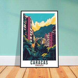 Caracas Travel Print Venezuela Home Decor Caracas Wall Art Gift Wall Hanging Art Lover Caracas Venezuelan Artwork Travel Poster Travel Gift