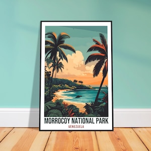 Morrocoy National Park Travel Print Venezuela Decor Wall Art Wall Hanging Art Lover Morrocoy Venezuelan Artwork Travel Poster Travel Art