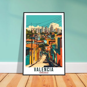 Valencia Travel Print Venezuela Decor Valencia Wall Art Gift Wall Hanging Art Lover Valencia Venezuelan Artwork Travel Poster Travel Art