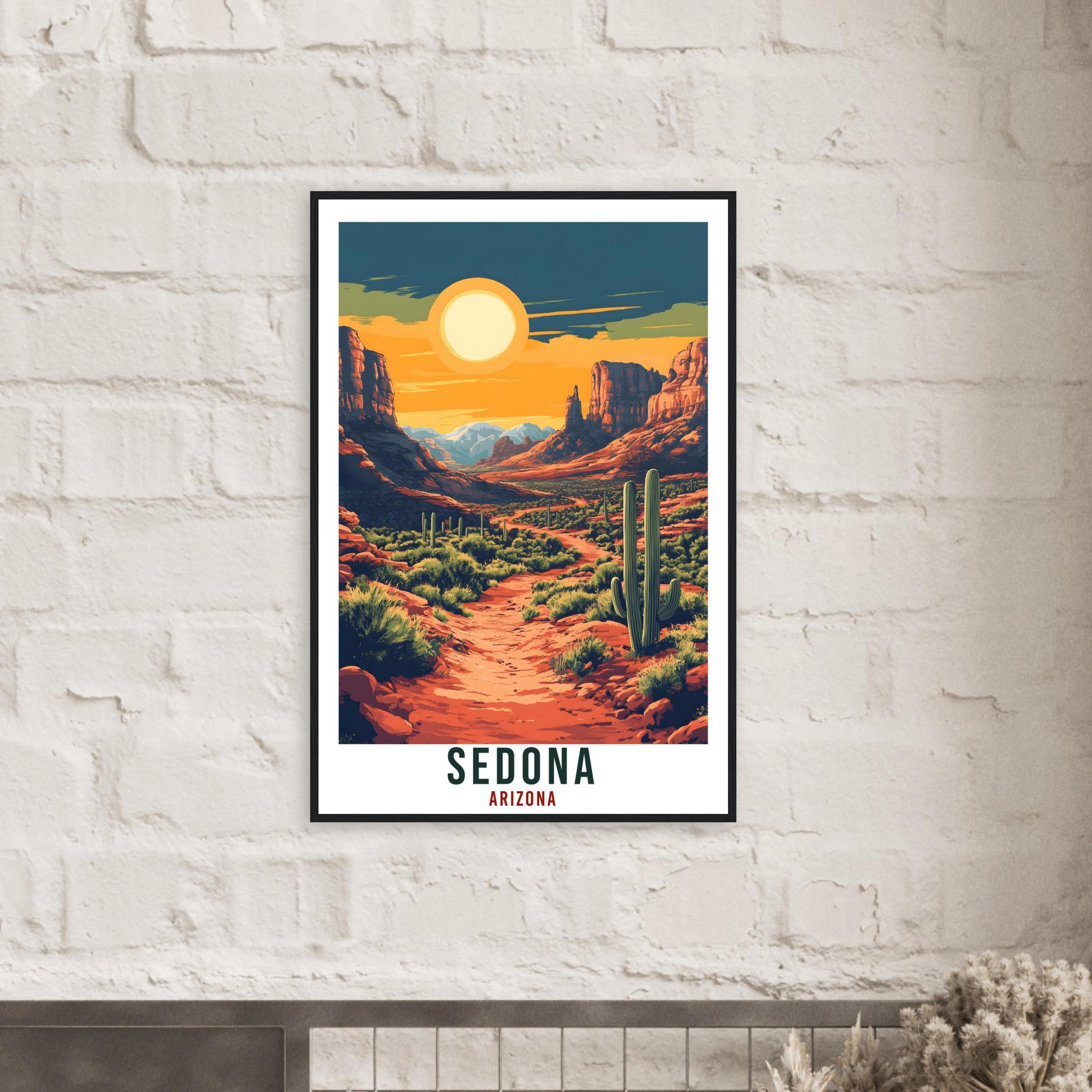 Sedona Travel Print – Vivid American Wall Art for Dining Room