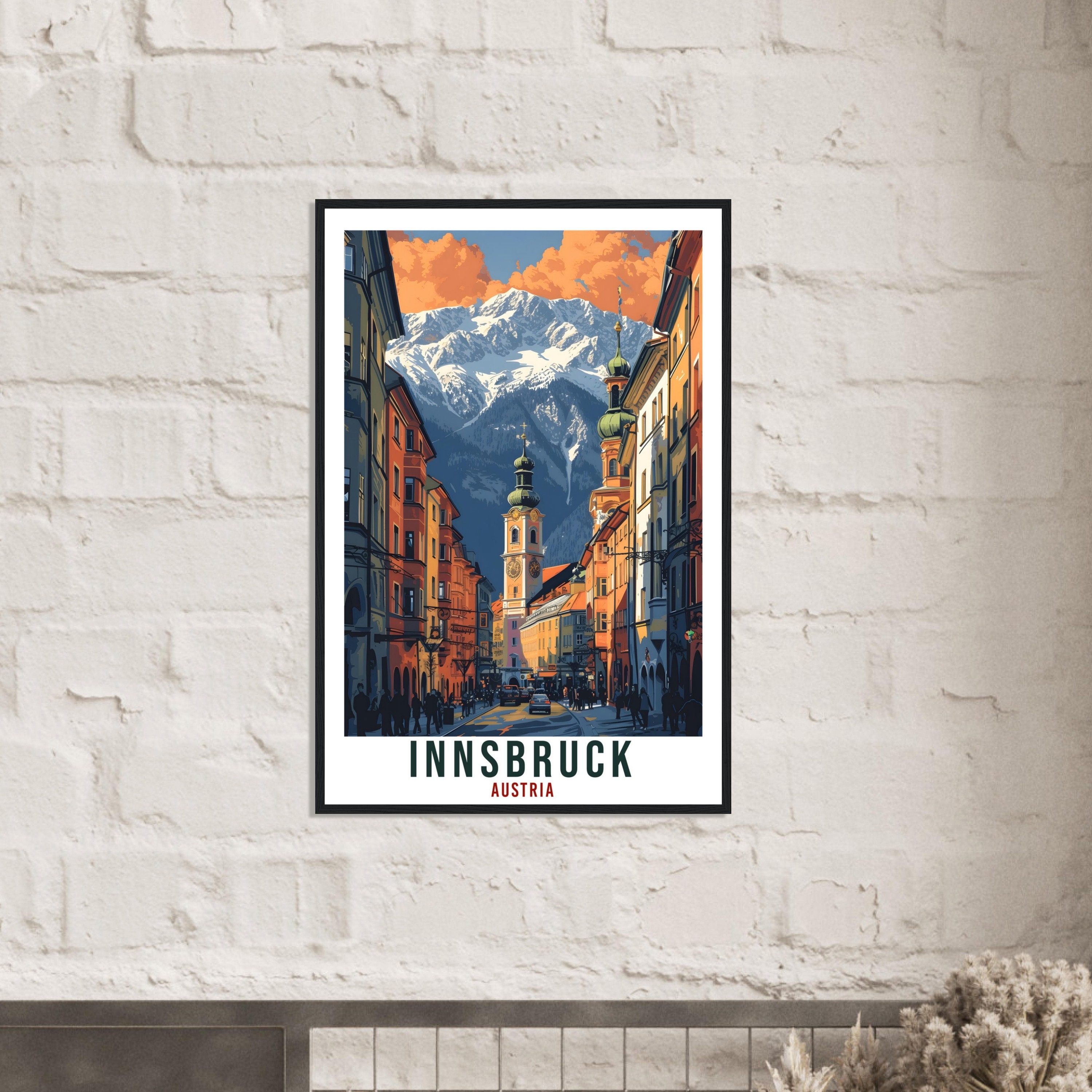 Innsbruck Austria Grunge Travel Stamp Autoaufkleber - 12x12 Cm, Wasserdicht & Entfernbar
