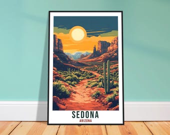 Sedona Travel Print – Vivid American Wall Art for Dining Room