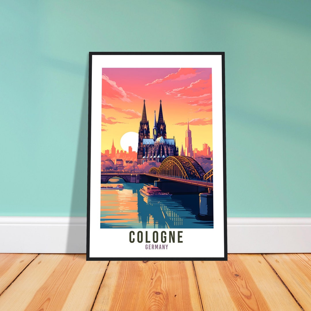 Köln Köln Reise Poster Köln Poster Köln Home Dekor Stadtbild Kunst ...