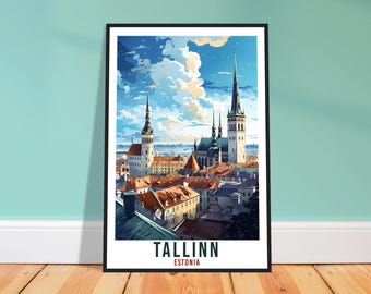 Tallinn Travel Print – Scenic Estonian Wall Art for Bedroom, City Keepsake