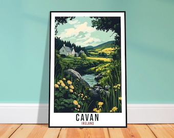 Cavan Travel Print – Artistic Irish Wall Art for Dining Room, Travel Keepsake