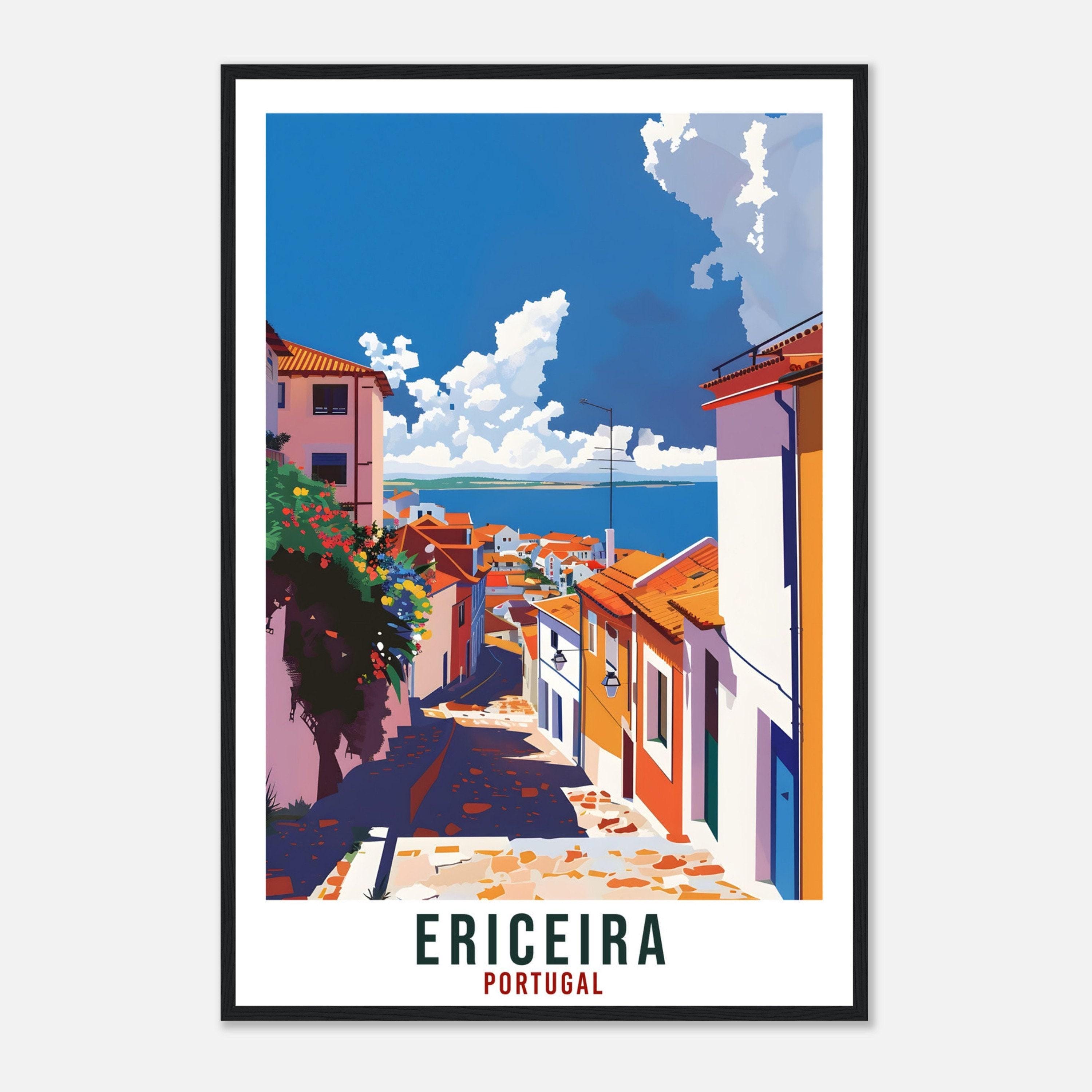 Ericeira Travel Print – Coastal Portuguese Wall Art for Dining