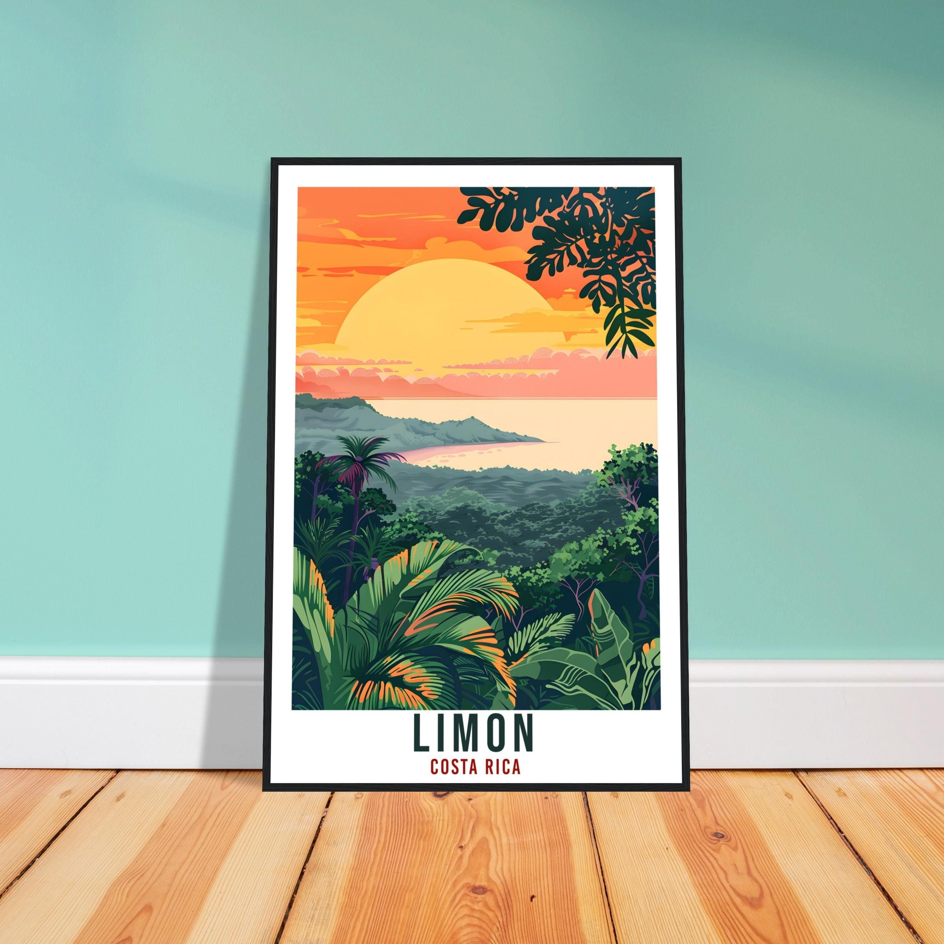 Limón Travel Print – Vivid Costa Rican Wall Art for Hallway, City