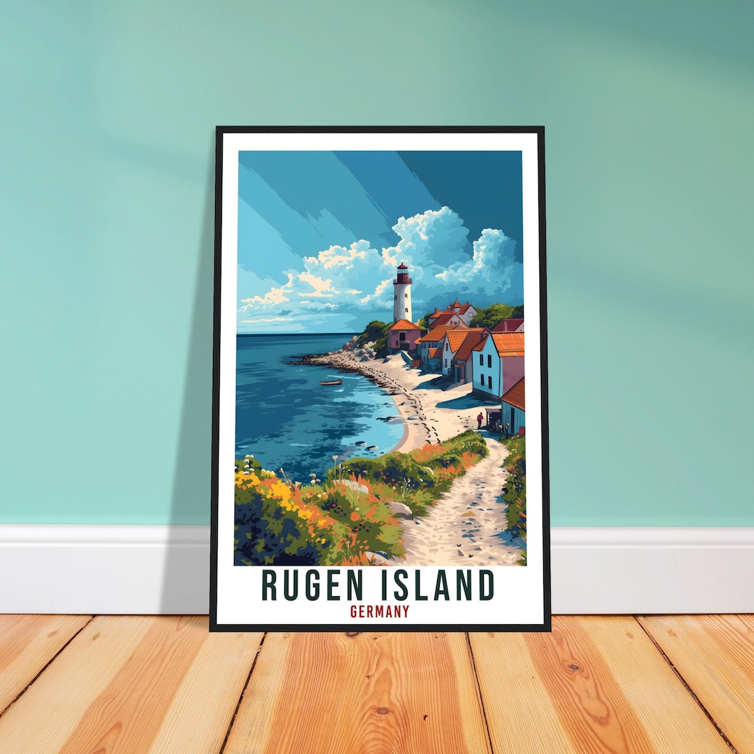 Rugen Island Travel Print Germany Home Decoration German Wall Art Gift ...