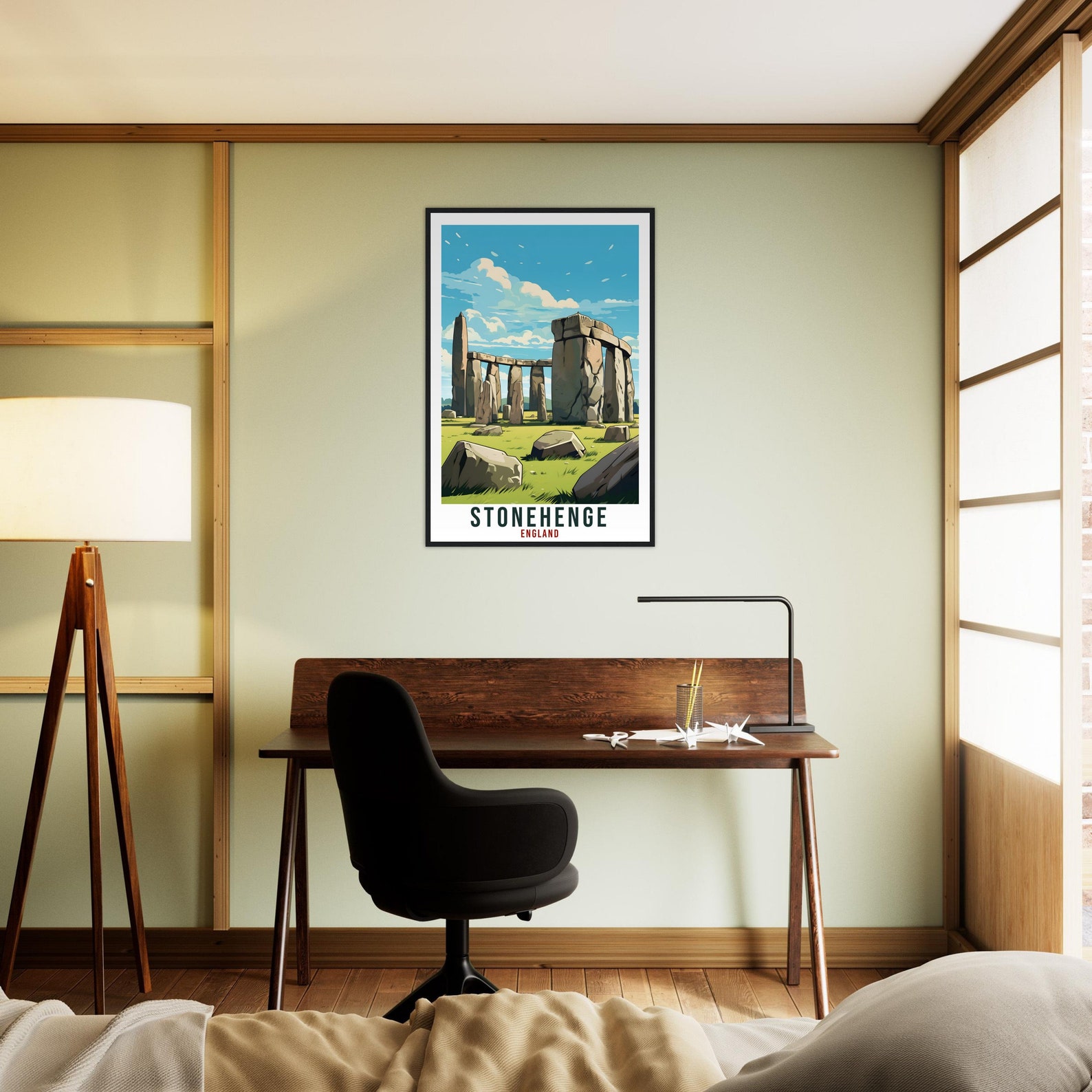 Stonehenge Travel Print English Wall Art Home Decor Wall Hanging Travel ...
