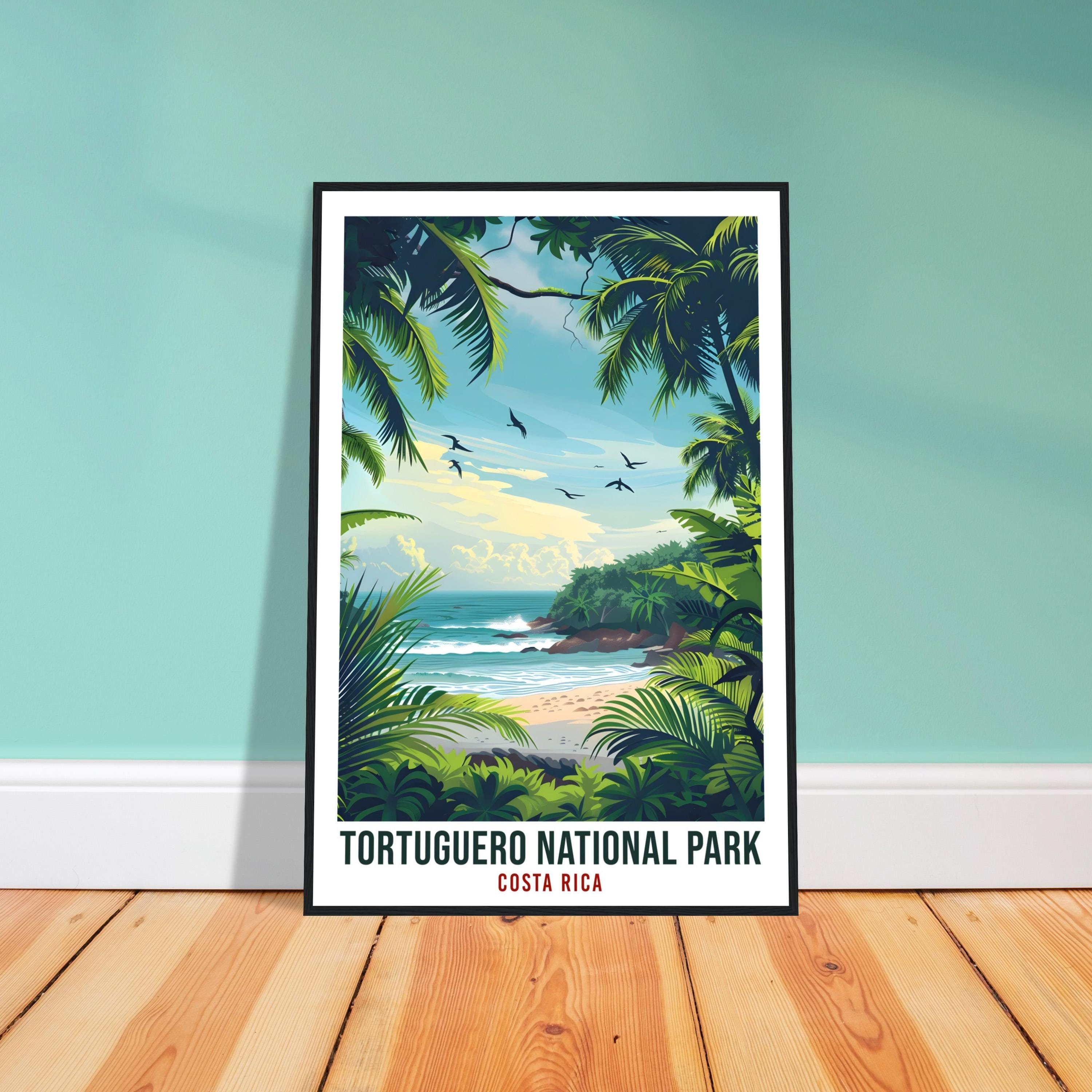 Tortuguero National Park Costa Rica Travel Print Wall Art Wall Hanging Home Décor Tortuguero Artwork Travel Art Costa Rica Travel Poster