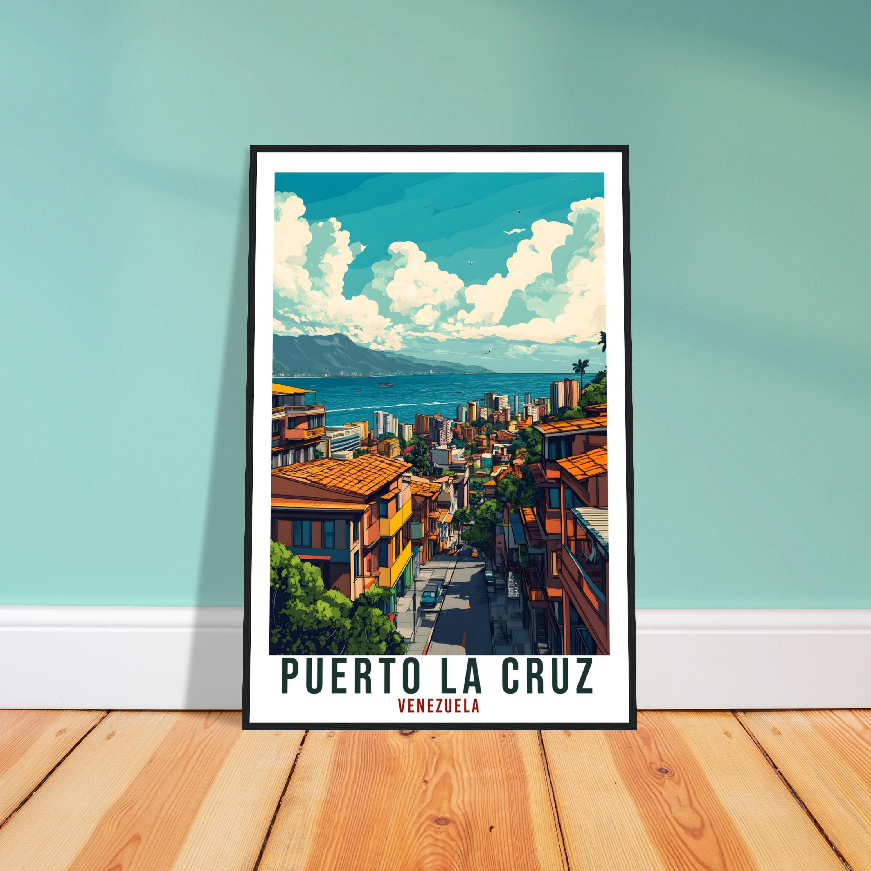 Puerto La Cruz Travel Print Venezuela Decor Wall Art Gift Wall