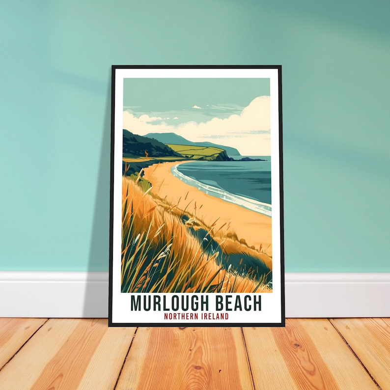 Murlough Beach Travel Print Ireland Wall Art Wall Hanging Home Décor
