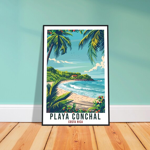 Playa Conchal Travel Print – Vivid Costa Rican Wall Art for