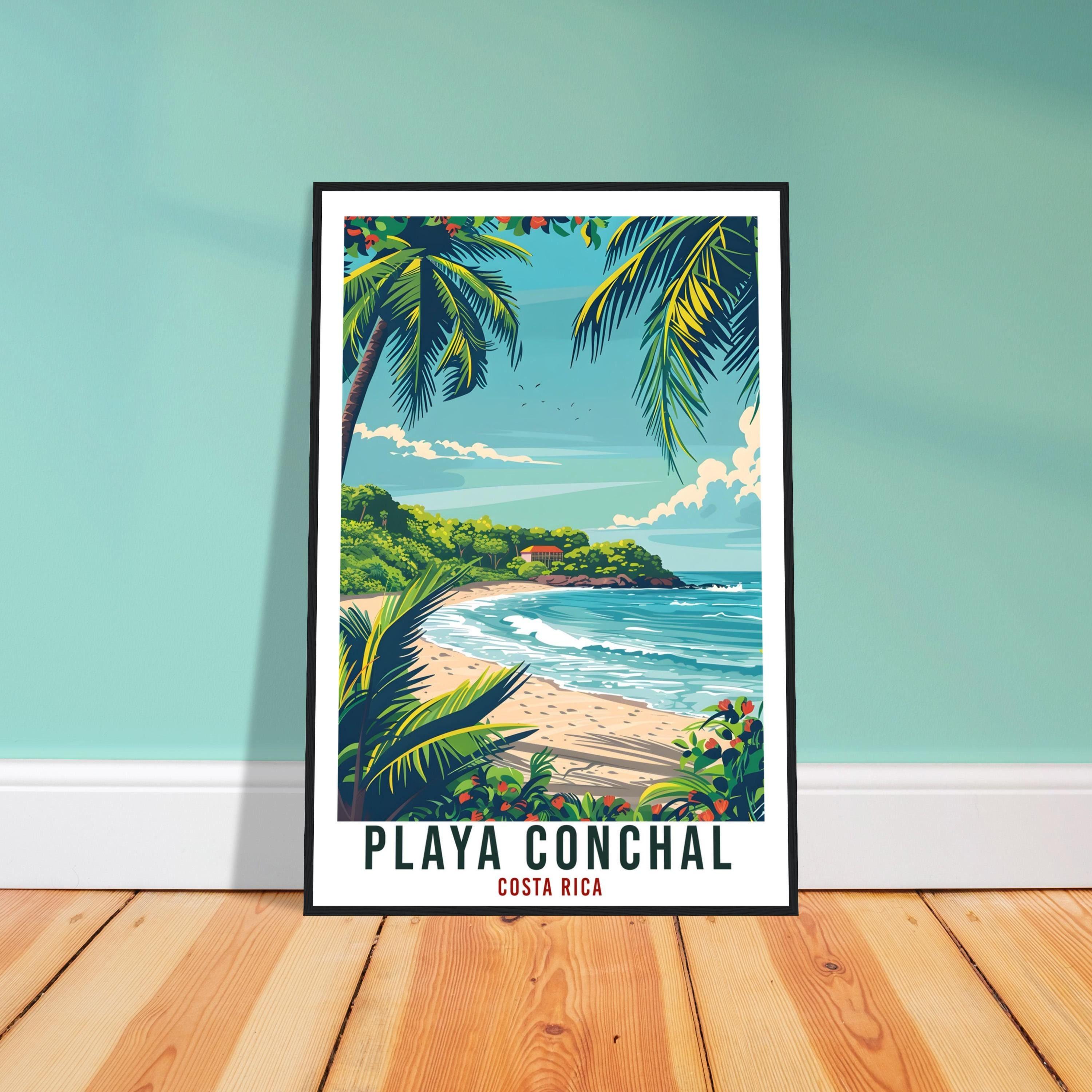 Playa Conchal Travel Print – Vivid Costa Rican Wall Art for
