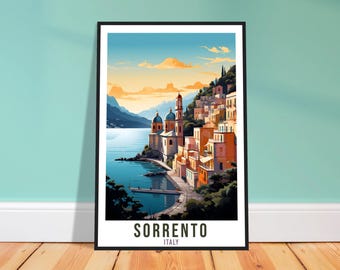 Sorrento Travel Print – Scenic Italian Wall Art for Hallway, Travel Keepsake