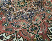 5.0 x 6.4 Antique Top Quality Azerbaijan Area Rug Decorative Hand Knotted Geometric Vintage rug